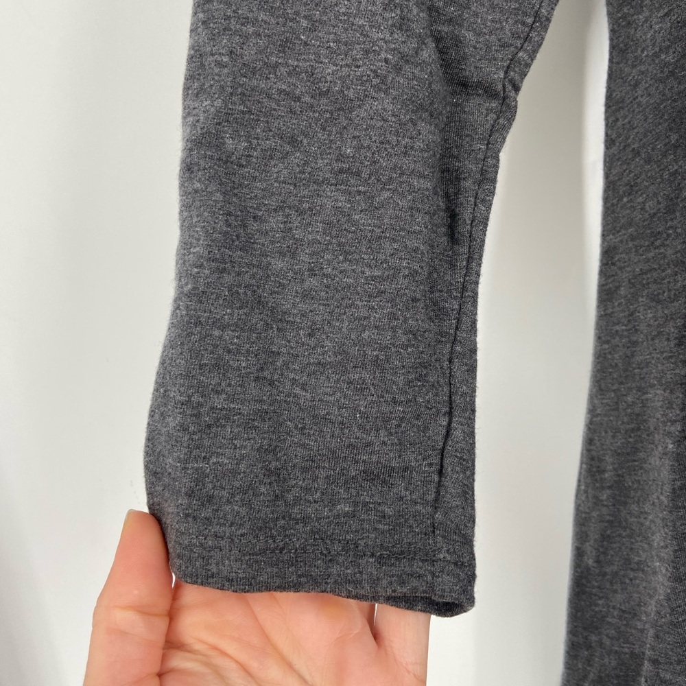Garnet Hill Pop-Over Knit Tunic Heather Grey small - Picture 3 of 7